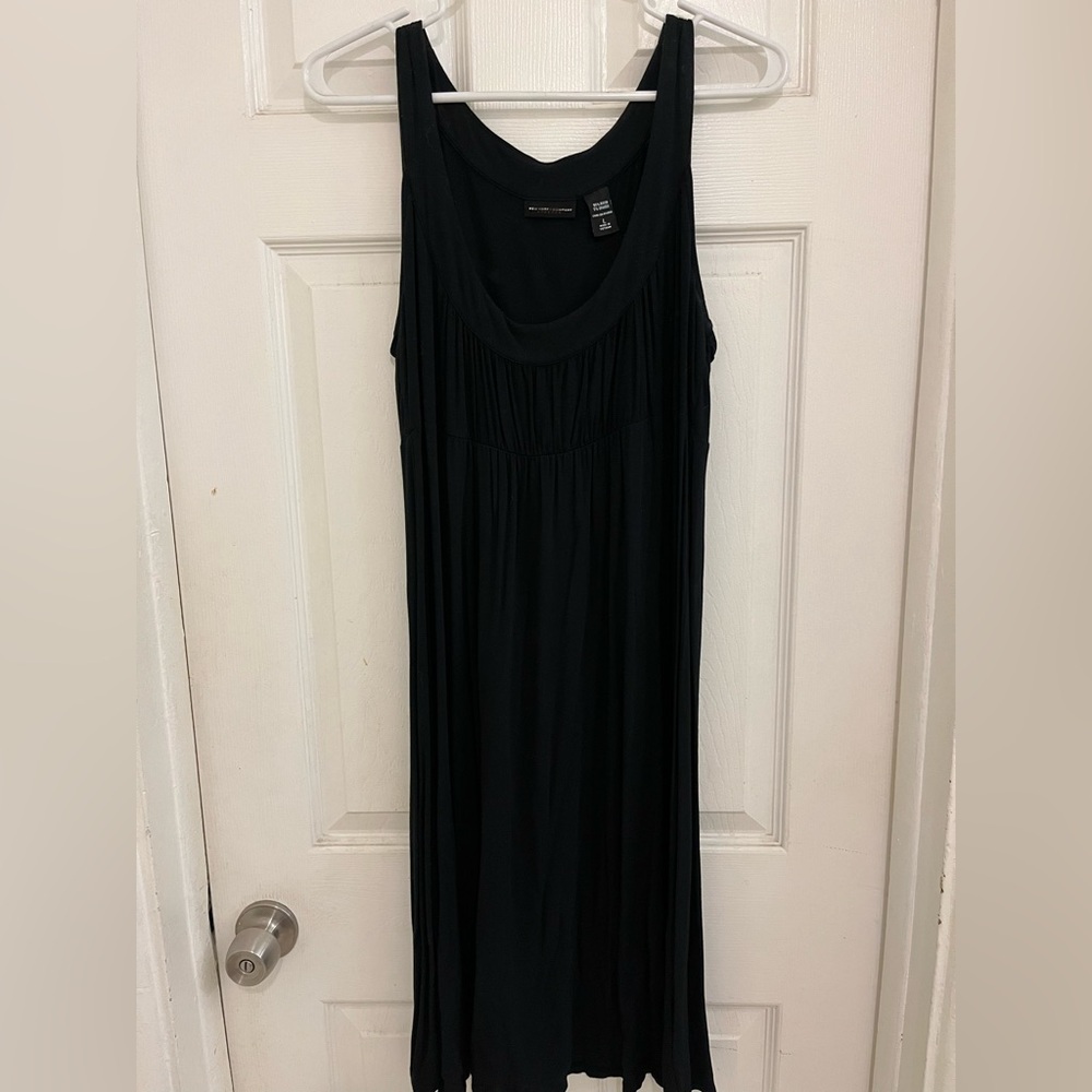 New York & Company Stretch Tank Midi Dress Black